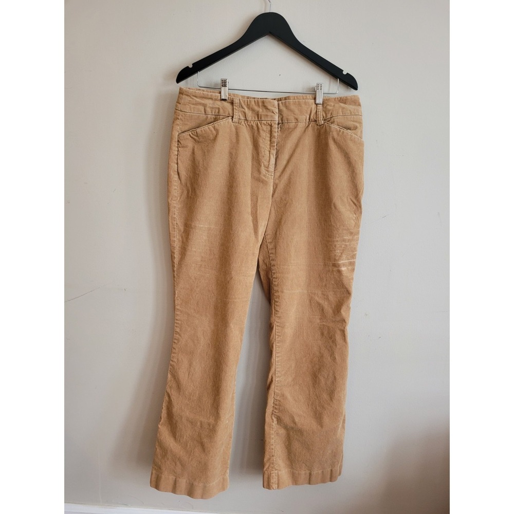 Anne Klein Beige Corduroy Bootcut Pants Size 14 Academic London‎ Look